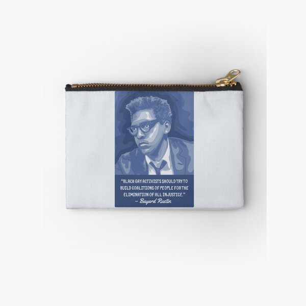 Item preview, Bayard Rustin Portrait and Quote designed and sold by Unhinged Heather.