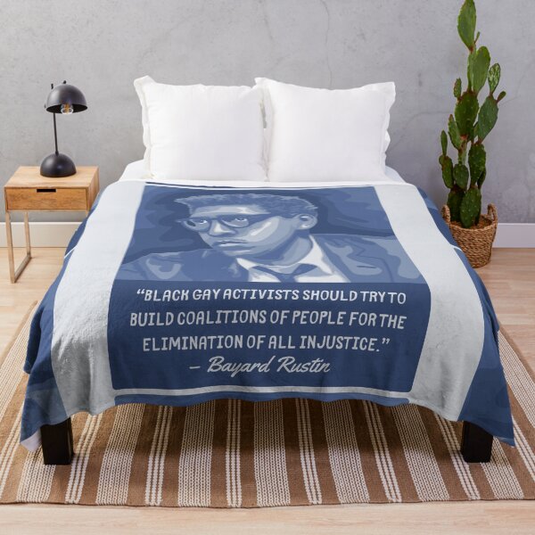 Item preview, Bayard Rustin Portrait and Quote designed and sold by Unhinged Heather.