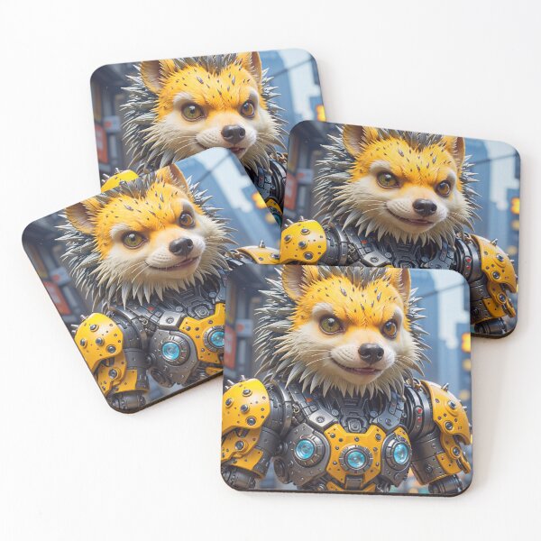 Item preview, Cool Futuristic Cyborg Hedgehog Killer Robot designed and sold by TheArtOfPat.