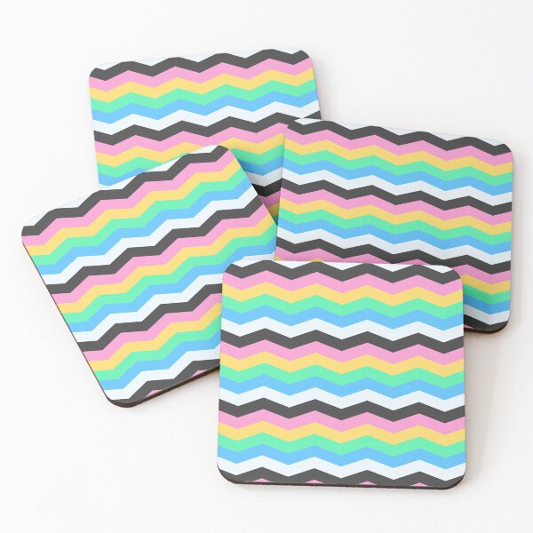 Item preview,  Vivid Harlequin Rainbow Jagged Waves designed and sold by EvergreenMotifs.