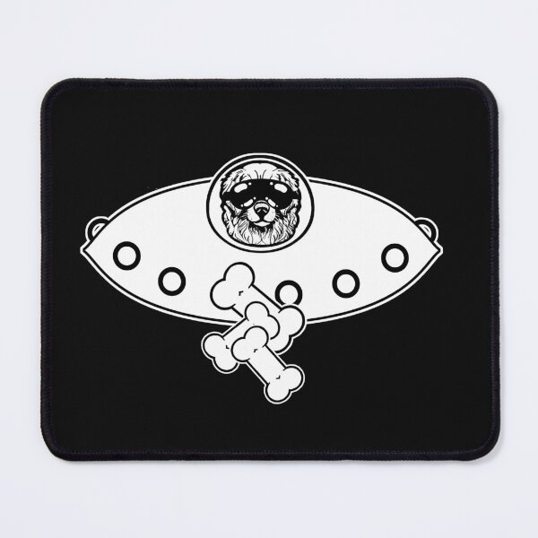 Item preview, Dog in space abducting dog treat design designed and sold by ROEfifty.