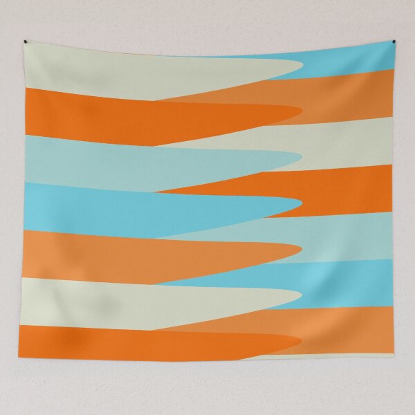 Item preview, Vivid Prismatic Polychrome Rainbow Jagged Waves designed and sold by EvergreenMotifs.