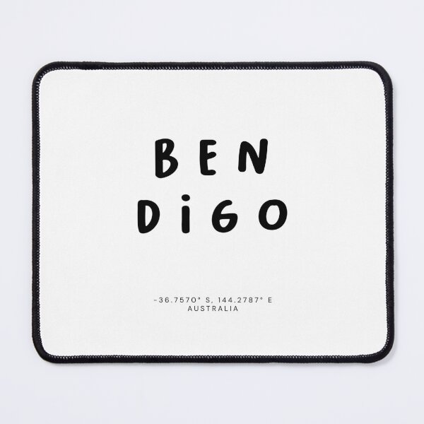 Item preview, Bendigo | Typography Design | Design Map Coordinates designed and sold by RM-Journey.
