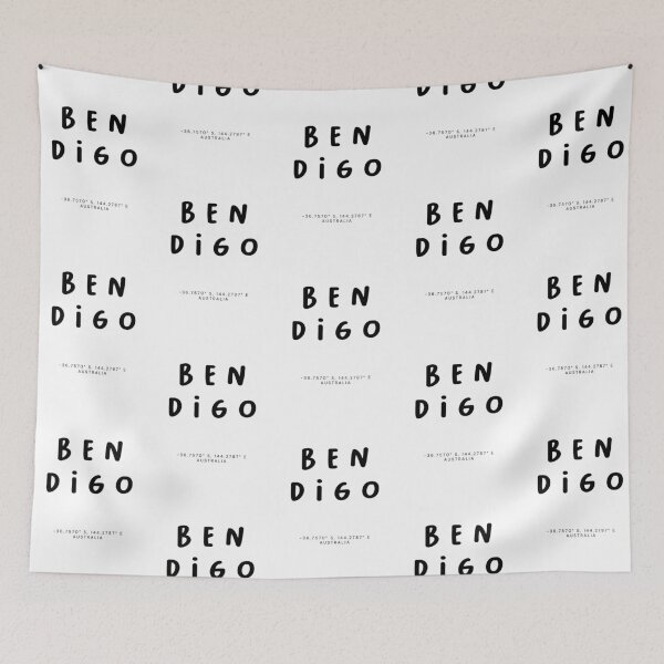 Item preview, Bendigo | Typography Design | Design Map Coordinates designed and sold by RM-Journey.