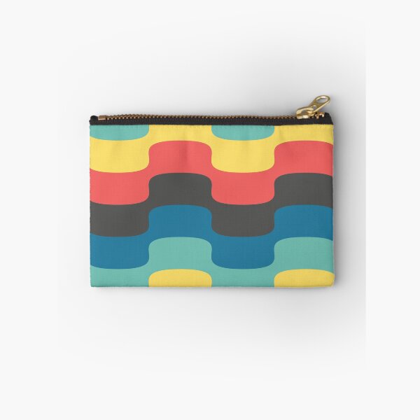 Item preview, Vivid Prismatic Polychrome Rainbow Jagged Waves designed and sold by EvergreenMotifs.
