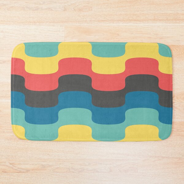 Item preview, Vivid Prismatic Polychrome Rainbow Jagged Waves designed and sold by EvergreenMotifs.
