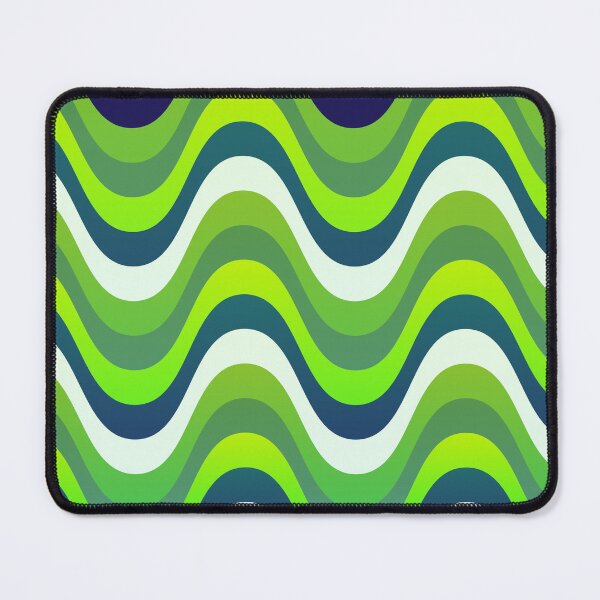 Item preview, Vivid Prismatic Polychrome Rainbow Jagged Waves designed and sold by EvergreenMotifs.