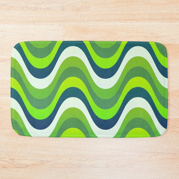Item preview, Vivid Prismatic Polychrome Rainbow Jagged Waves designed and sold by EvergreenMotifs.