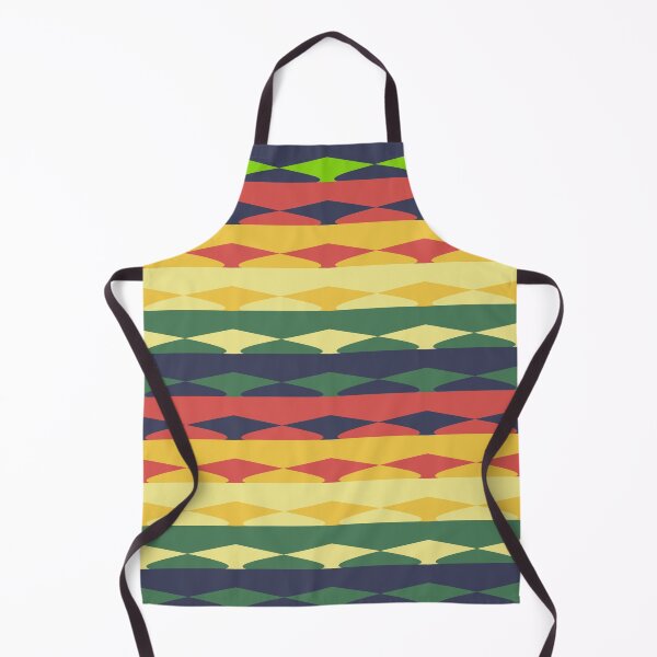 Item preview, Vivid Prismatic Polychrome Rainbow Jagged Waves designed and sold by EvergreenMotifs.