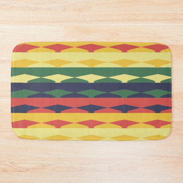 Item preview, Vivid Prismatic Polychrome Rainbow Jagged Waves designed and sold by EvergreenMotifs.