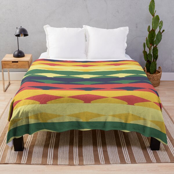Item preview, Vivid Prismatic Polychrome Rainbow Jagged Waves designed and sold by EvergreenMotifs.