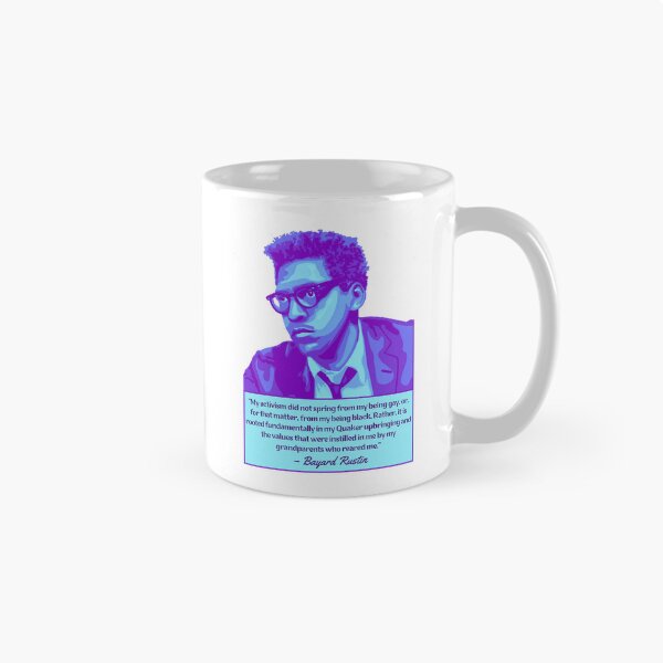 Item preview, Bayard Rustin Portrait and Quote designed and sold by Unhinged Heather.