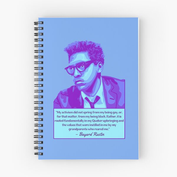 Item preview, Bayard Rustin Portrait and Quote designed and sold by Unhinged Heather.