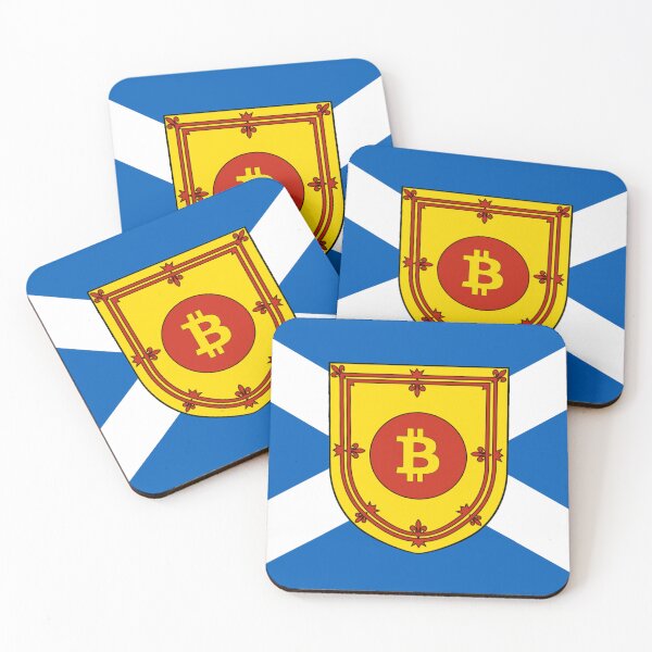 Item preview, Scottish Saltire Flag with Bitcoin Shield (bratach saltire na h-Alba le sgiath bitcoin) designed and sold by Scottish  Libertarian Party.