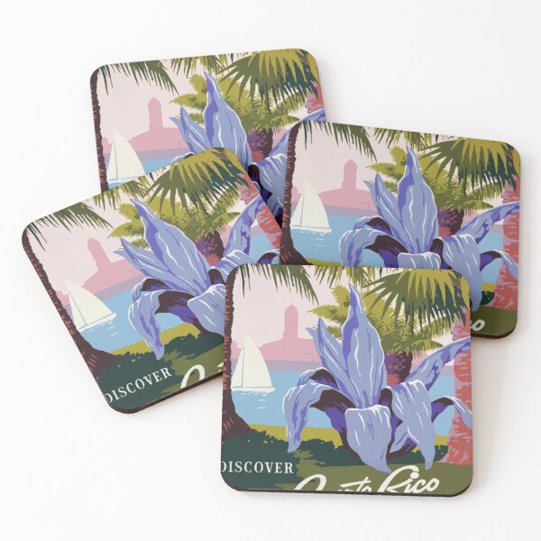 Item preview, Discover Puerto Rico Travel Poster designed and sold by studiofrivolo.