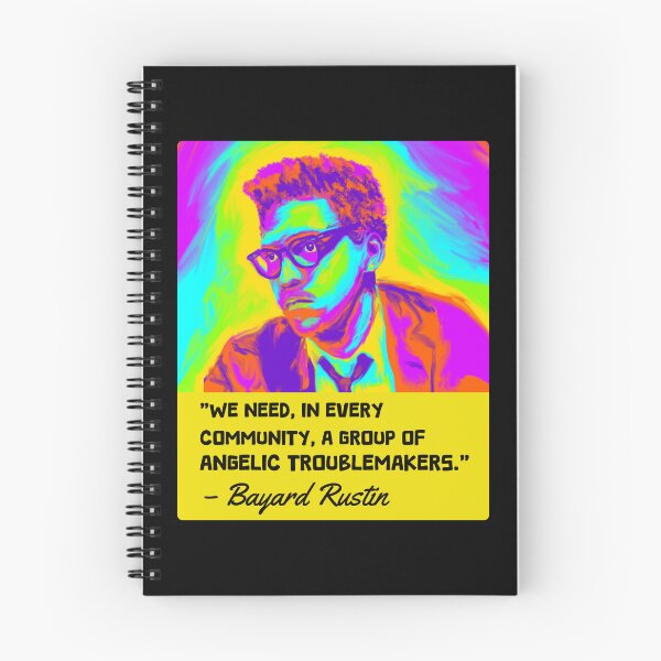 Item preview, Bayard Rustin Portrait and Quote designed and sold by Unhinged Heather.