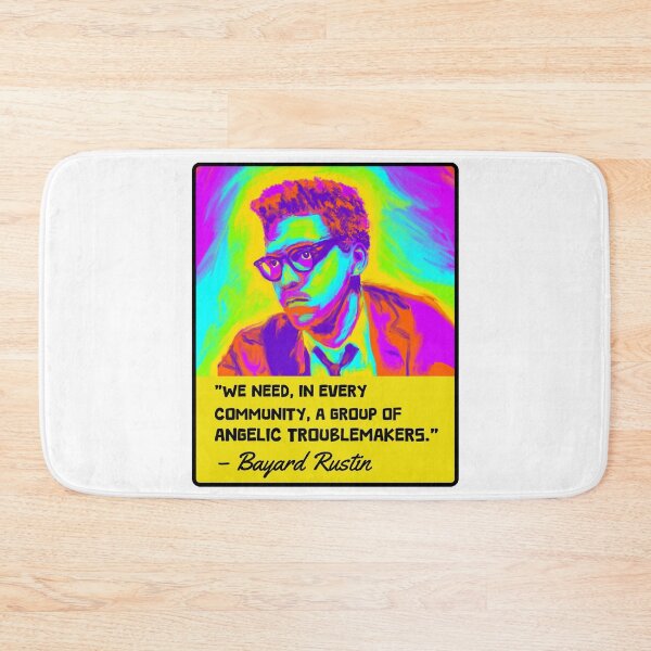 Item preview, Bayard Rustin Portrait and Quote designed and sold by Unhinged Heather.