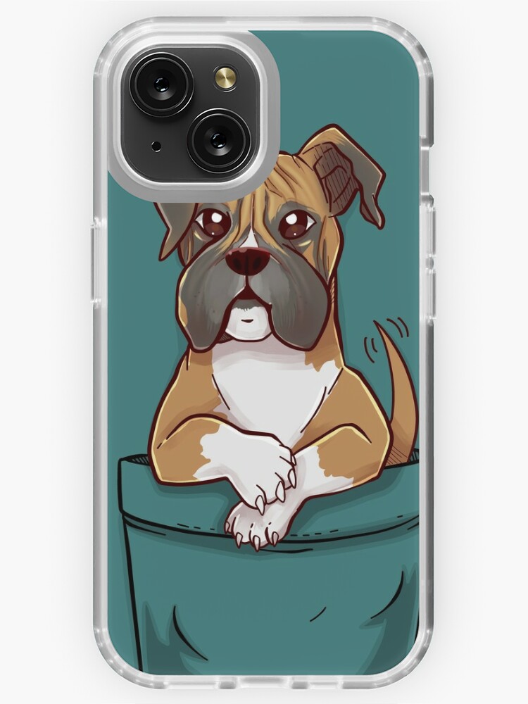 Pocket Cute Boxer Dog iPhone Case