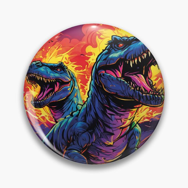 Item preview, Jurassic Fury Neon lava T-Rex dinosaur designed and sold by al21ex.