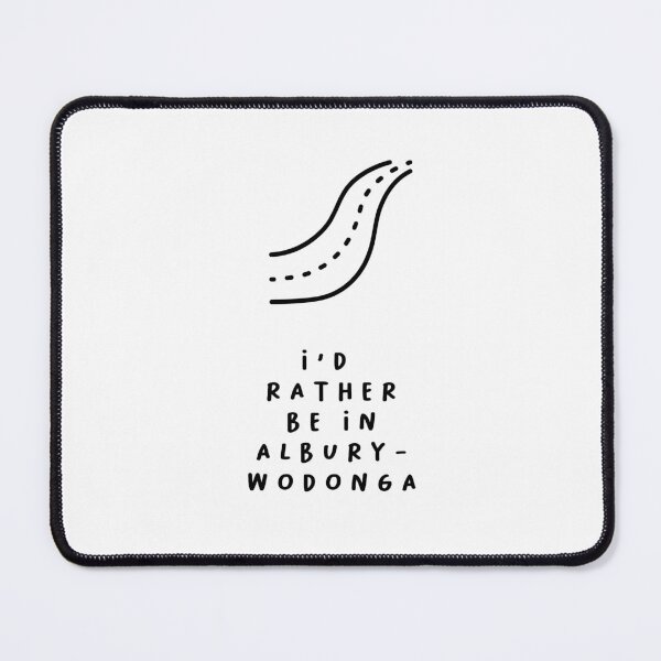 Item preview, I'd Rather be in Albury-Wodonga | Typography Design | Minimalist Aesthetic designed and sold by RM-Journey.