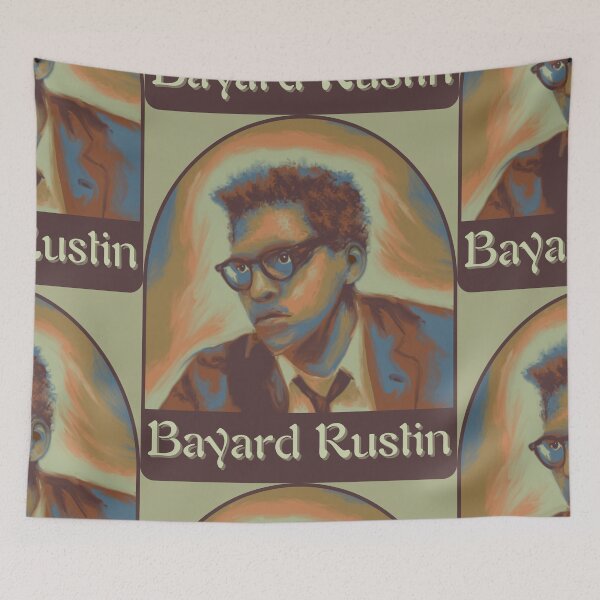 Item preview, Bayard Rustin Portrait and Quote designed and sold by Unhinged Heather.