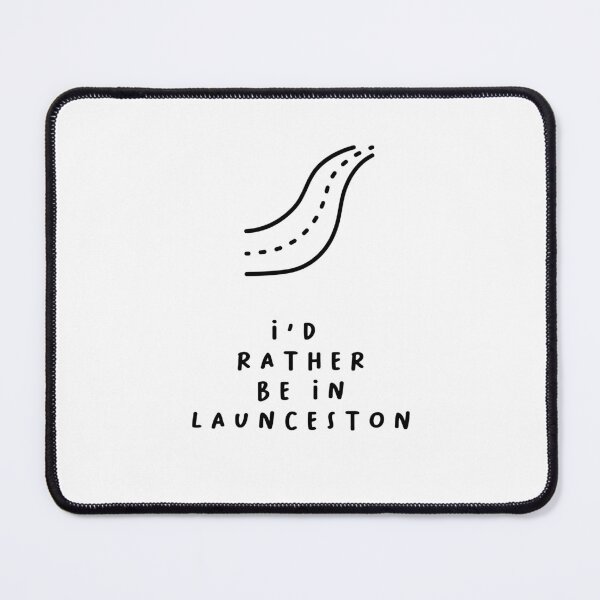 Item preview, I'd Rather be in Launceston | Typography Design | Minimalist Aesthetic designed and sold by RM-Journey.