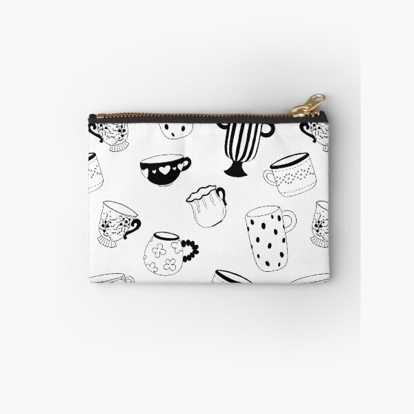 Item preview, Kitchen sketch vintage decor, mugs and cups seamless pattern, wrapping paper design. wallpaper decor, paper, printable, fabric design designed and sold by GorXena.