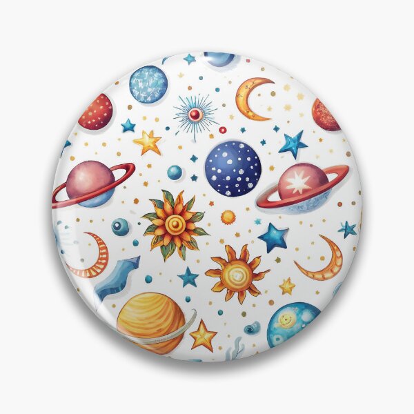 Item preview, Space Pattern Planets Stars Comets Cosmic Exploration Universe designed and sold by Rostislav Bouda.