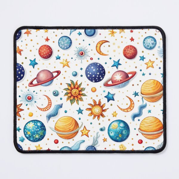 Item preview, Space Pattern Planets Stars Comets Cosmic Exploration Universe designed and sold by Rostislav Bouda.