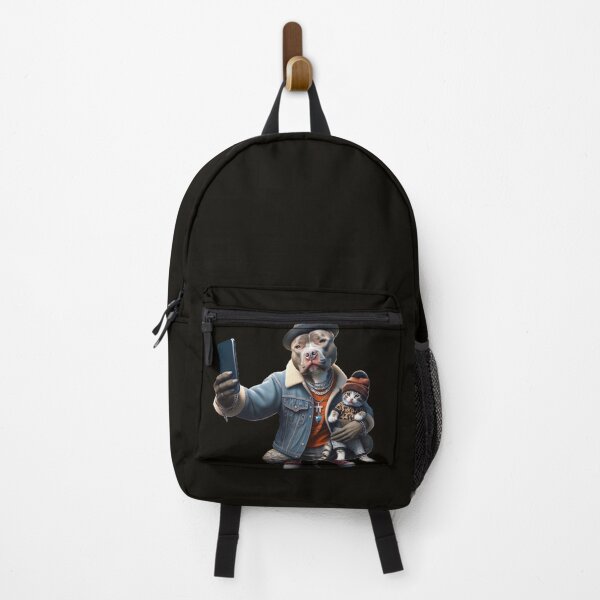Item preview, Copy of Pitbull Celebrity Taking Selfie with Kitten designed and sold by TheDogOnIt.