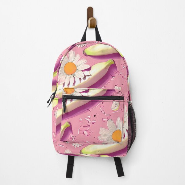 Item preview, Seamless banana with daisy flowers designed and sold by Clara Fruggeri.