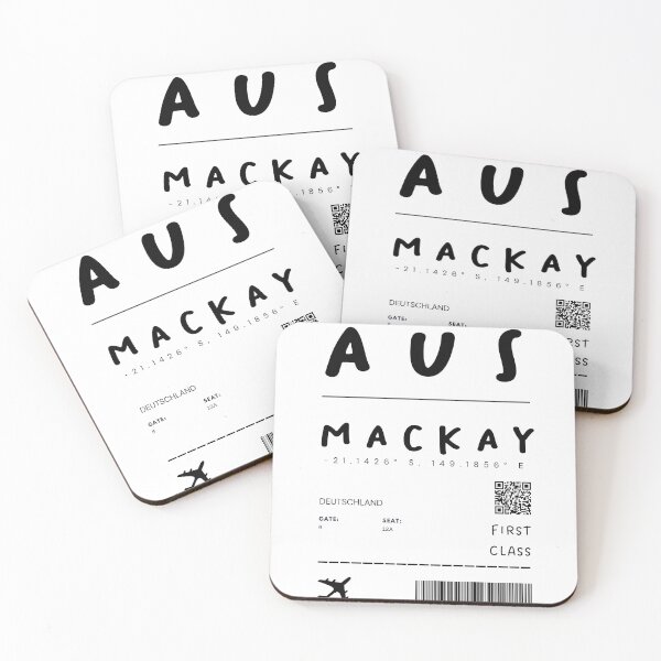Item preview, Mackay | Plane Ticket Design | Traveling | Tourists designed and sold by RM-Journey.