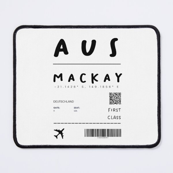 Item preview, Mackay | Plane Ticket Design | Traveling | Tourists designed and sold by RM-Journey.