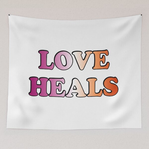 Item preview, Love Heals - Lesbian Flag Colors designed and sold by Inspirationmotivation.