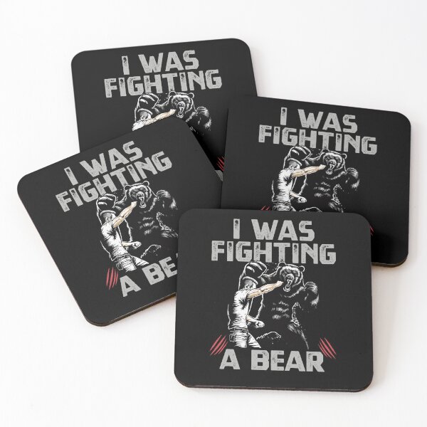 Item preview, Funny Injury I Was Fighting A Bear Recovery Get Well Saying designed and sold by Dressed For  Duty.