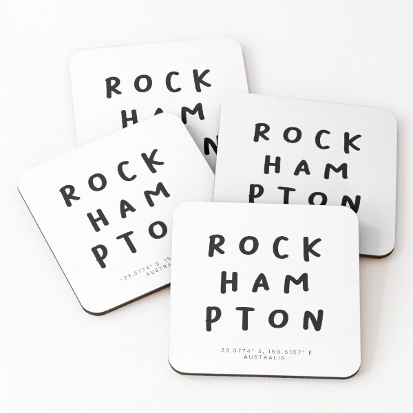 Item preview, Rockhampton | Typography Design | Design Map Coordinates designed and sold by RM-Journey.