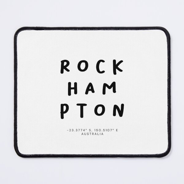Item preview, Rockhampton | Typography Design | Design Map Coordinates designed and sold by RM-Journey.