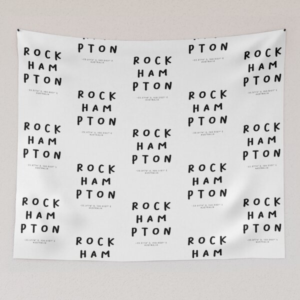 Item preview, Rockhampton | Typography Design | Design Map Coordinates designed and sold by RM-Journey.