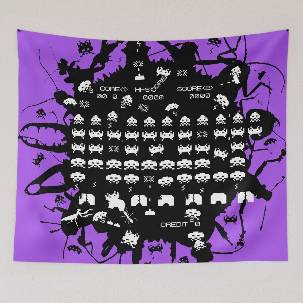 Item preview, Retrogame Space Invader Alien vs Insect designed and sold by cookymunster.