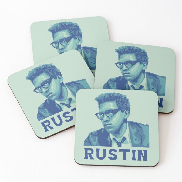 Item preview, Bayard Rustin Portrait and Quote designed and sold by Unhinged Heather.