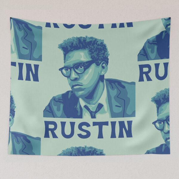 Item preview, Bayard Rustin Portrait and Quote designed and sold by Unhinged Heather.