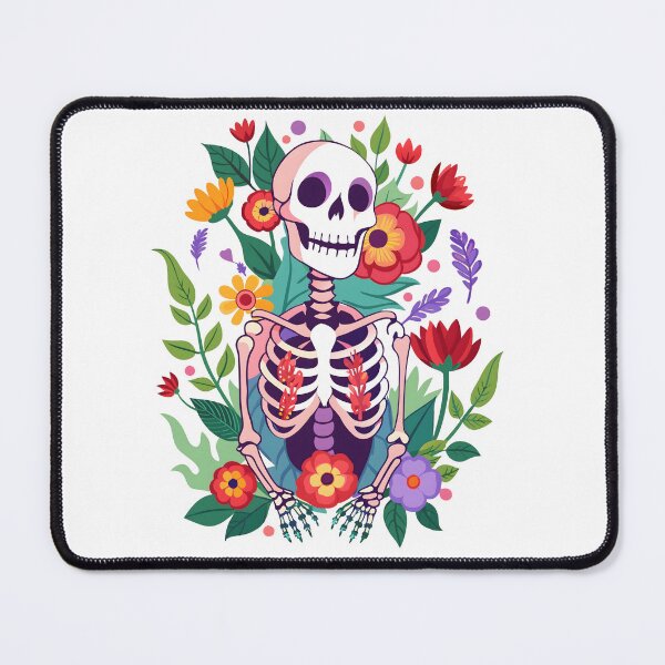 Item preview, Colorful Skeleton Floral Illustration Artistic Anatomy Botanical Design designed and sold by Rostislav Bouda.
