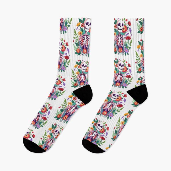 Item preview, Colorful Skeleton Floral Illustration Artistic Anatomy Botanical Design designed and sold by Rostislav Bouda.