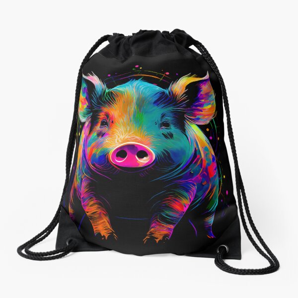 Aperçu de l'œuvre Petit cochon coloré créée et vendue par GRACIART-FR.