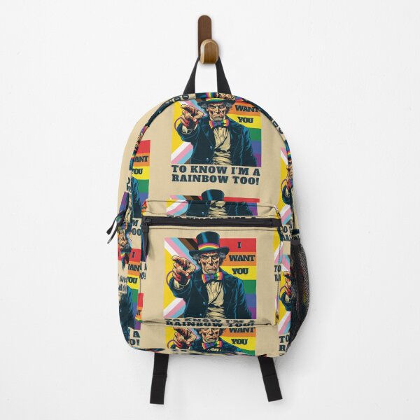 Item preview, UNCLE SAM I'M A RAINBOW TOO PRIDE SUPPORT designed and sold by NikoDeeko.