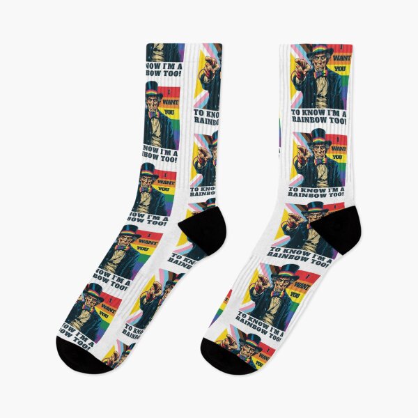 Item preview, UNCLE SAM I'M A RAINBOW TOO PRIDE SUPPORT designed and sold by NikoDeeko.