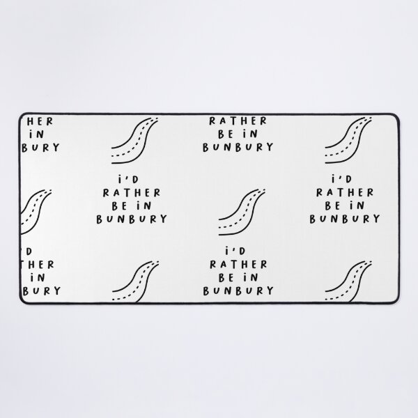 Item preview, I'd Rather be in Bunbury | Typography Design | Minimalist Aesthetic designed and sold by RM-Journey.