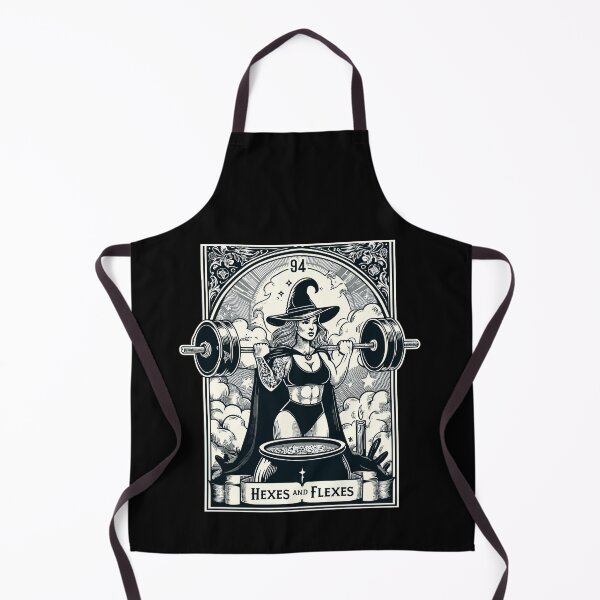 Artikelvorschau, Witch Workout Fitness Deadlifting Hexes Flexes Tarot Card entworfen und verkauft von Dressed For Duty.