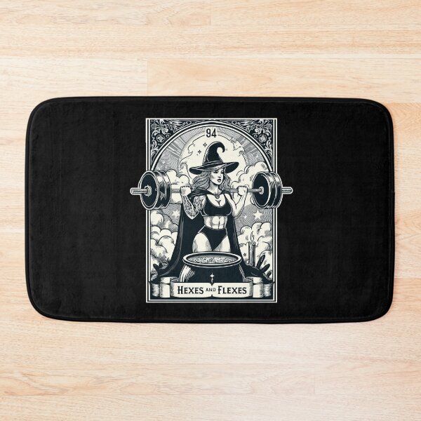 Item preview, Witch Workout Fitness Deadlifting Hexes Flexes Tarot Card designed and sold by Dressed For  Duty.