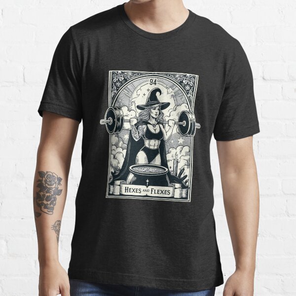 Item preview, Witch Workout Fitness Deadlifting Hexes Flexes Tarot Card designed and sold by Dressed For  Duty.